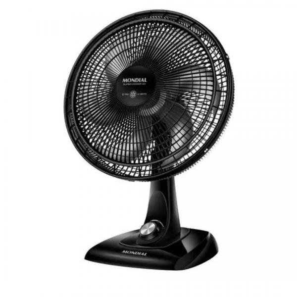 Ventilador de Mesa 40cm Super Power, Mondial, Preto/Prata, 110V